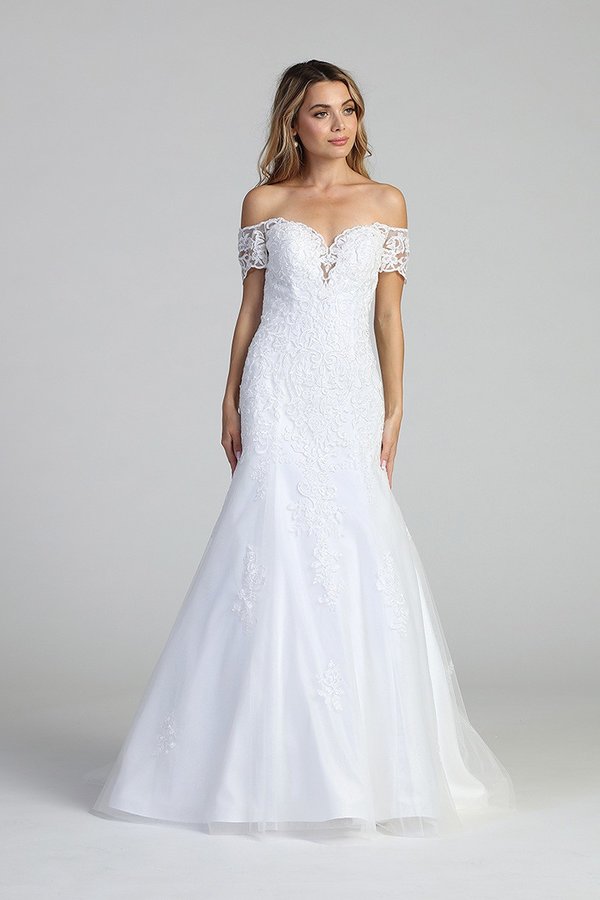 Jody Lace Drop Shoulder Bridal Gown